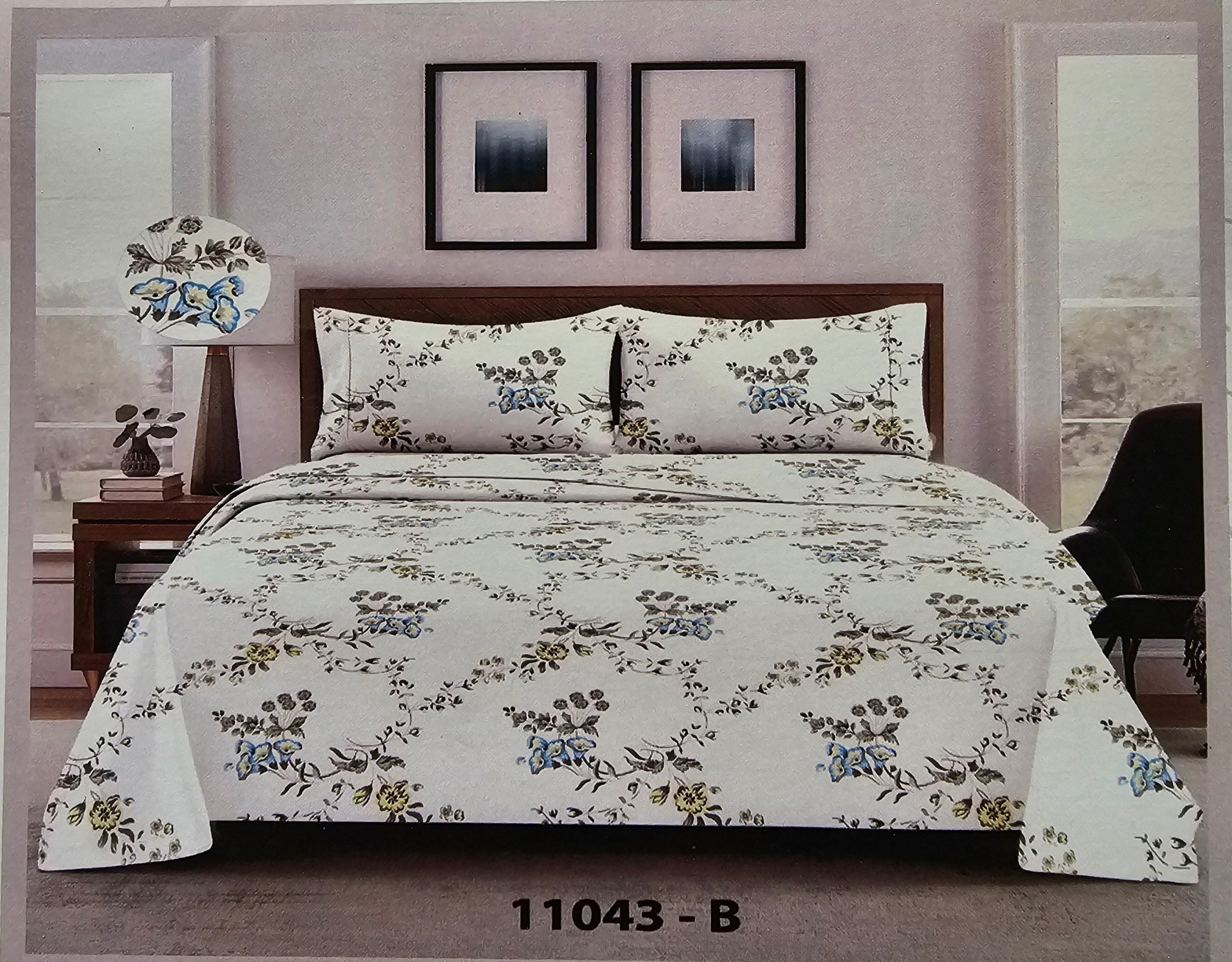 Classic Floral Bedsheet - Image 3