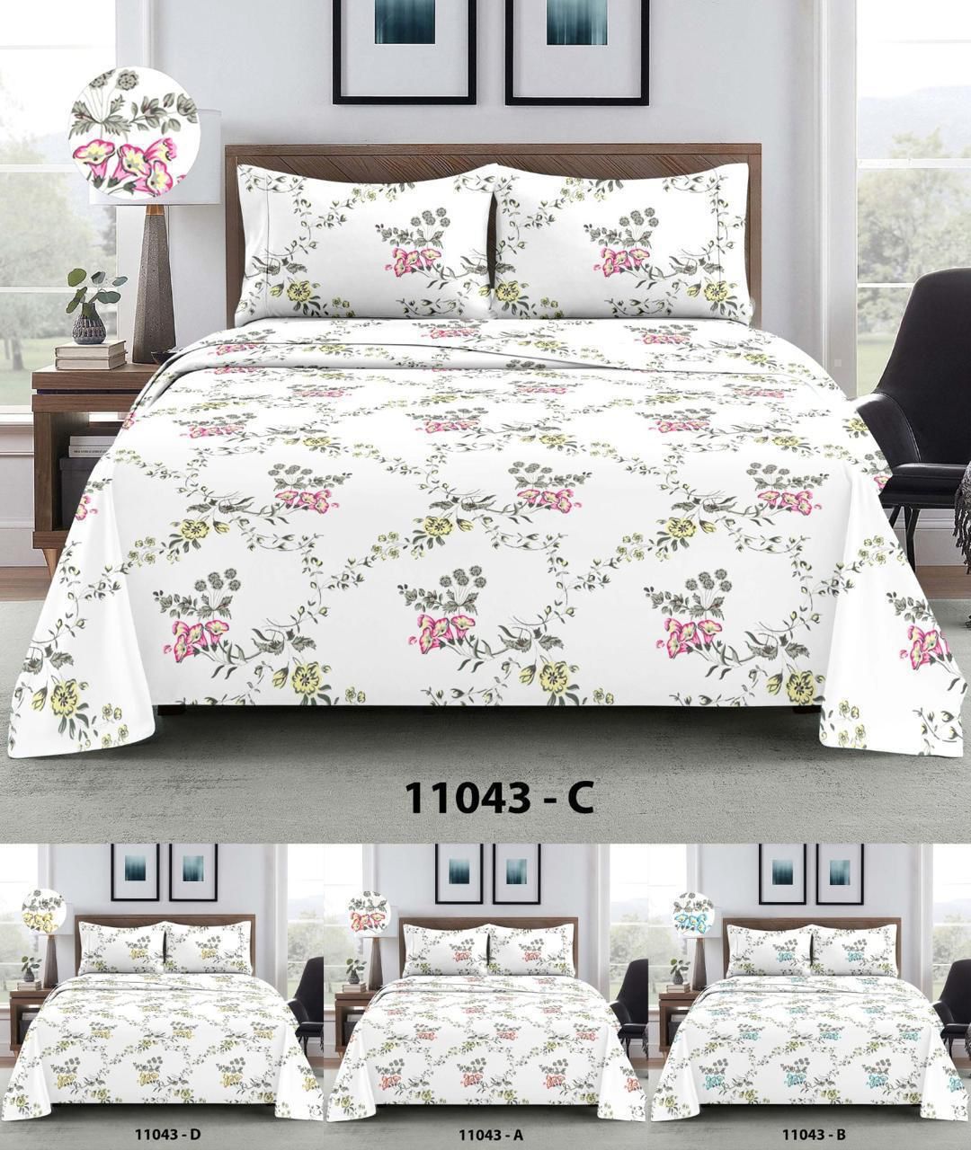 Classic Floral Bedsheet - Image 2